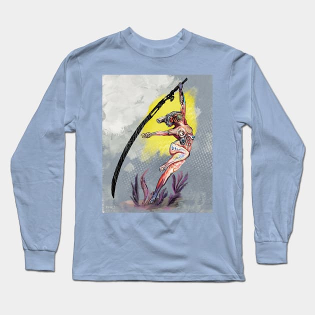 Sword alien Long Sleeve T-Shirt by Bertoni_Lee